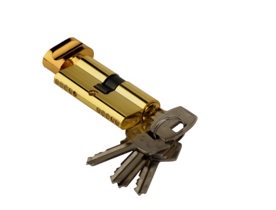 Ключевой цилиндр Паллини Р 60CK PG ключ/вертушка (золото)