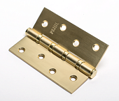 Петля врезная универс. РЕНЦ 100*75*2,5 (золото матовое сатинированное, арт. IN100-4BB FH SSG)