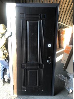 Бульдорс MASS-90, букле шоколад, МДФ ларче шок 9S-104, МДФ ларч белый 9S-104, хром 2050*960, левая ЛОТ C086854