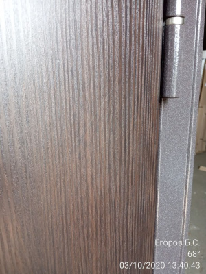 Бульдорс MASS-90, букле шоколад, МДФ ларче шоколад 9S-104, МДФ ларче белый 9S-104, хром, 2050*880, правая, лот 9261070