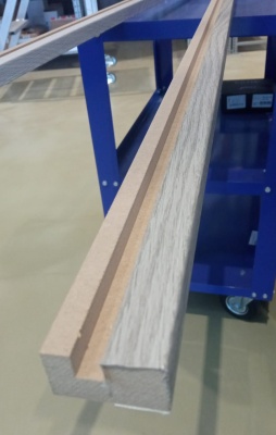 Планка стартовая  22х40х2070 мм для телескопических  доборов МДФ  к металл дверям