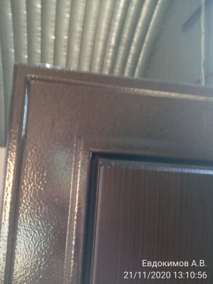 Бульдорс MASS 90, букле шоколад, МДФ ларче шоколад 9S-104, МДФ ларче белый 9S-104, 2050*960, правая, лот C086804