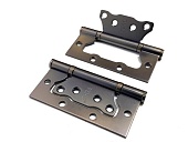 Петля без врезки универс. РЕНЦ 100*75*2,5 (никель черный матовый, арт. IN100-2BB FH MBN)