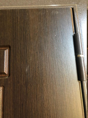 Бульдорс MASS-90, букле шоколад, МДФ ларче шоколад 9S-104, МДФ ларче белый 9S-104, хром, 2050*960, правая, лот 9261030