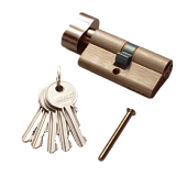 Цилиндровый механизм ключ-вертушка РЕНЦ (бронза античная, арт. INCS 60-Н AB)