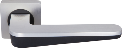 Дверная ручка Медио М5361-88 black/silver черный/никель