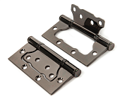 Петля без врезки универс. PUERTO 100*75*2,5 (никель черный, арт. IN100-2S FH BN)