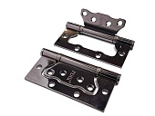 Петля без врезки универс. РЕНЦ 100*75*2,5 (никель черный, арт. IN100-2BB FH BN)