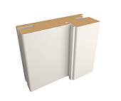 Коробка  с уплот телескоп., покрытие Эмаль ПП (ALBERO) (белый, 80*30, 2070)