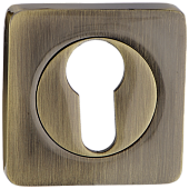 Накладка на цилиндр на квадратной розетке РЕНЦ (бронза античная, арт. INET 02 AB)